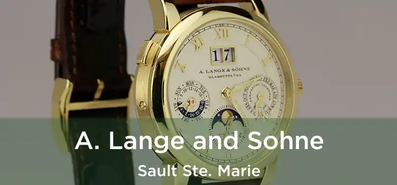  A. Lange and Sohne Sault Ste. Marie